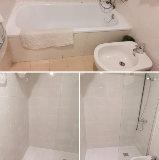 Bañera por Plato de Ducha